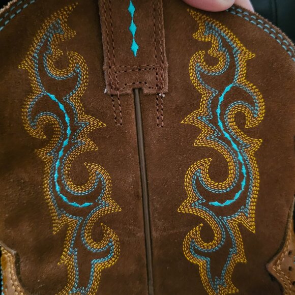 Ariat Western Boots, Women's Size 7.5 Brown Leather - Picture 4 of 5